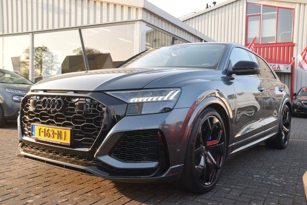 Audi Q8 4.0 TFSI RS Q8 quattro B&O | Keramisch | Pano | Soft, Auto's, Audi, Automaat, Adaptive Cruise Control, Gebruikt, Met garantie (alle)
