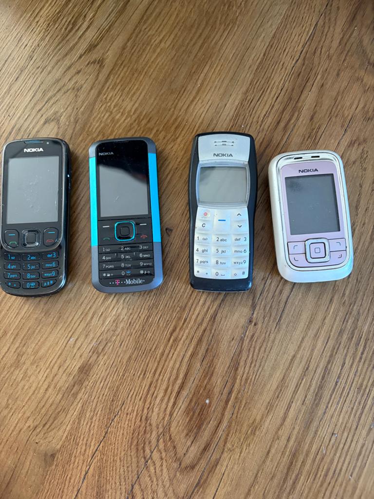 Nokia telefoons - Diverse modellen (partij), Gebruikt, Overige modellen, Overige kleuren, Fysiek toetsenbord