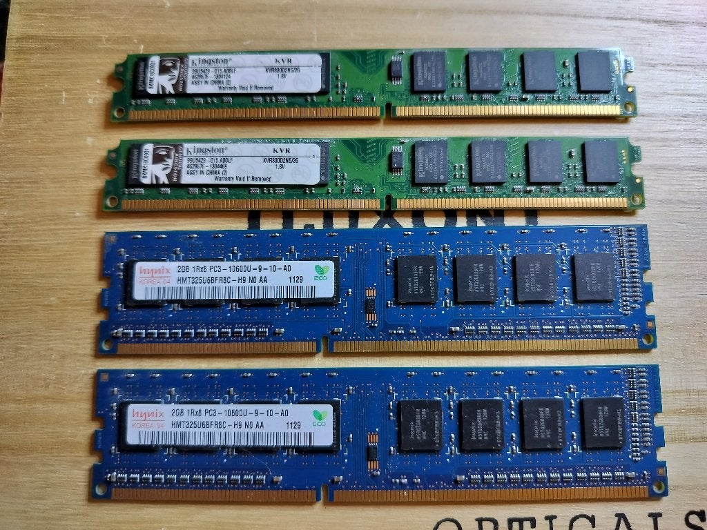 Kingston en Hynix Dimms 2GB DDR2, DDR3, Computers en Software, RAM geheugen, Gebruikt, Overige soorten, Verzenden, Desktop