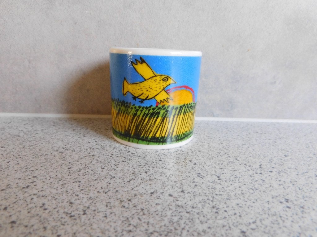 Eierdop Blauw L'oise Jaune - Corneille, Overige merken, Keramiek, Overige typen, Vintage