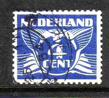 Nederland 1924 148 Vliegende duif 4c, Gest, Ophalen of Verzenden, T/m 1940, Gestempeld