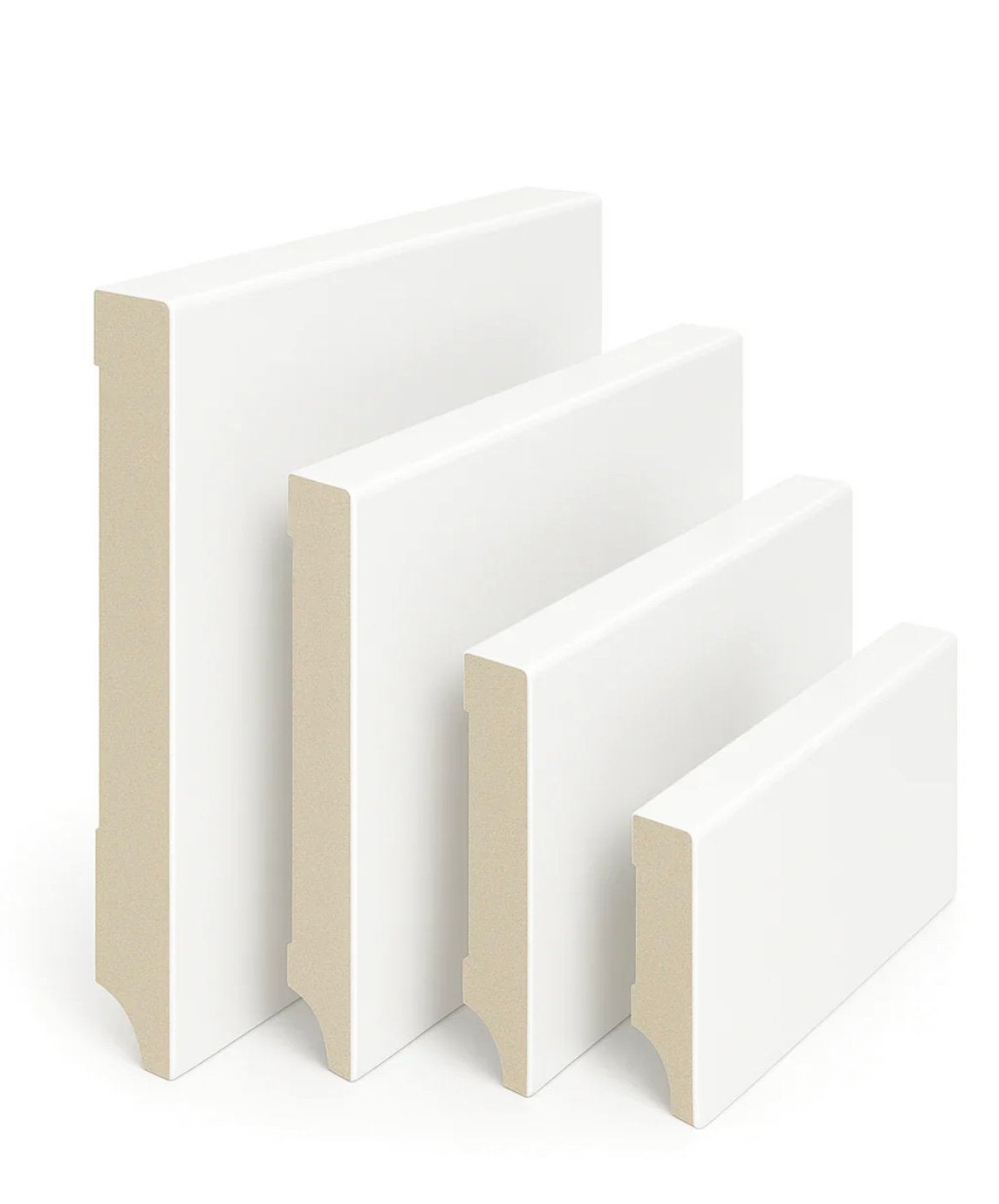 30 hoge plinten 8 cm wit, Doe-het-zelf en Verbouw, Plinten en Afwerking, Plinten, Mdf, 200 tot 250 cm, Ophalen of Verzenden