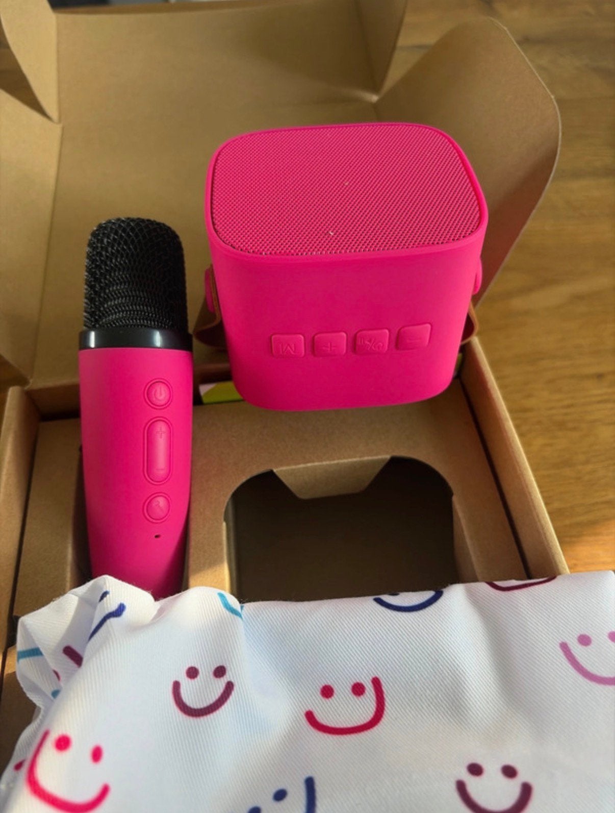 imoshion Kids Karaoke Set - Speaker en microfoon - Hot Pink, Ophalen of Verzenden, Nieuw, Complete set