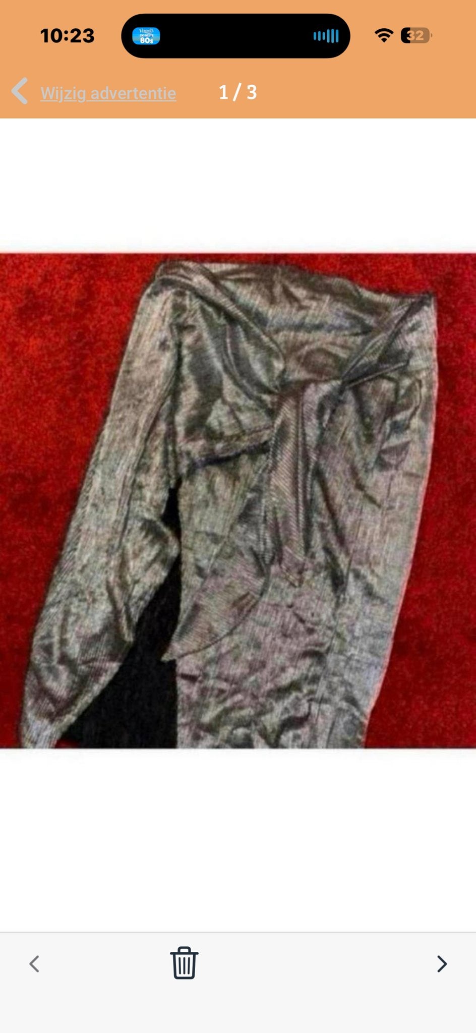 Bershka Zilverkleurige Rok Maat S, Kleding | Dames, Ophalen of Verzenden, Gedragen, Maat 36 (S), Zilver