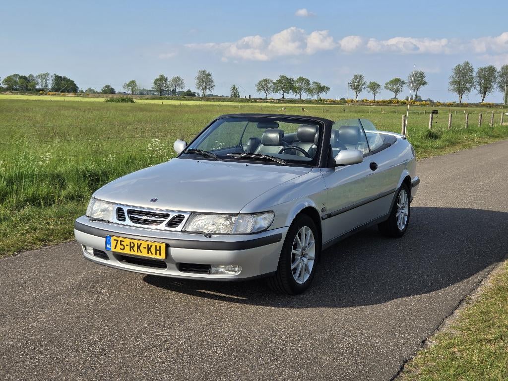 Zomerklaar: Goede en fraaie Saab 9-3 SE 2.0 Turbo Cabriolet, Auto's, 730 kg, Zwart, 4 cilinders, Cabriolet