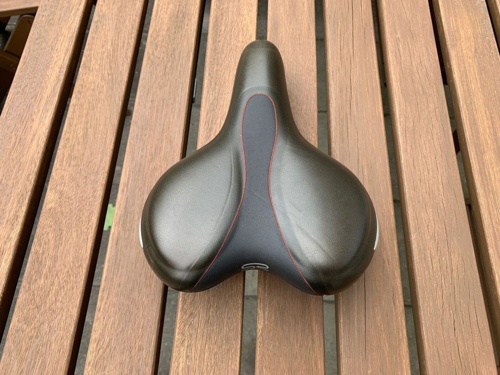 Zadel,zadelpennen,trapassen,handremmen en shifters, Ophalen of Verzenden, Zo goed als nieuw, Kinderfiets, Zadel