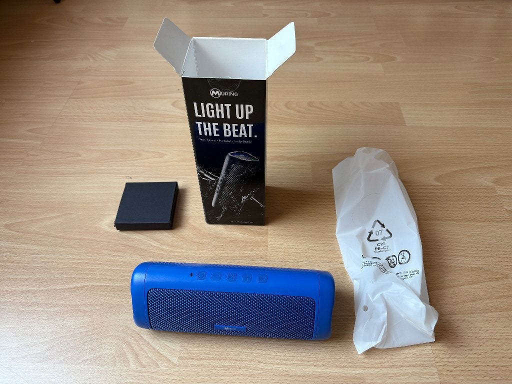 Muring Draadloze Bluetooth Speaker - Muziek Box - Blauw, Ophalen of Verzenden, Bluetooth, Nieuw
