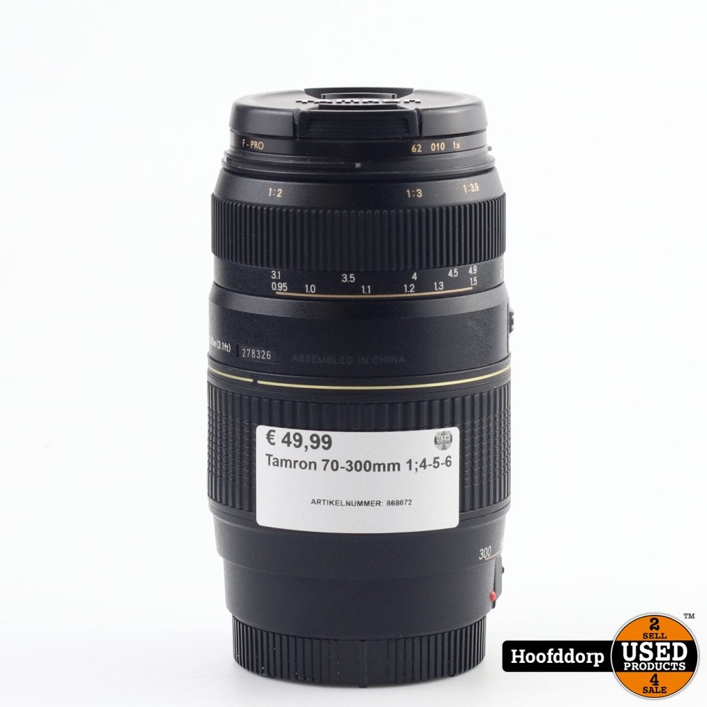 Tamron 70-300mm 1;4-5-6, Tamron, Gebruikt, Support@tamron.com, 1-18, Takashima 1-chome
Uozu-shi, Toyama 937-8587
Japan