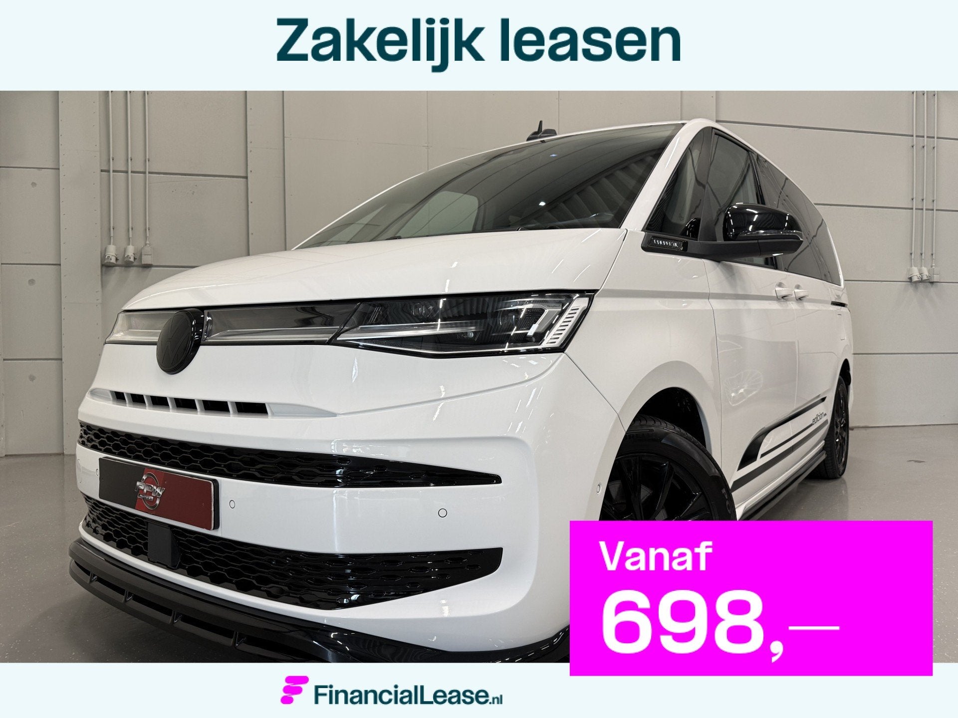 Volkswagen Multivan 1.4 eHybrid L2 EDITION PANO/BODYKIT/TREK, Gebruikt, Zwart, Met garantie (alle), 7 stoelen
