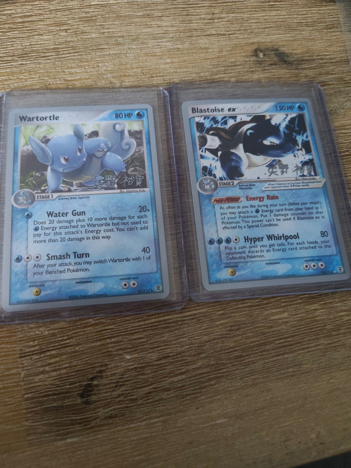 Blastoise EX & Wartortle World Championships 2006 NM, Ophalen of Verzenden, Gebruikt, Meerdere kaarten