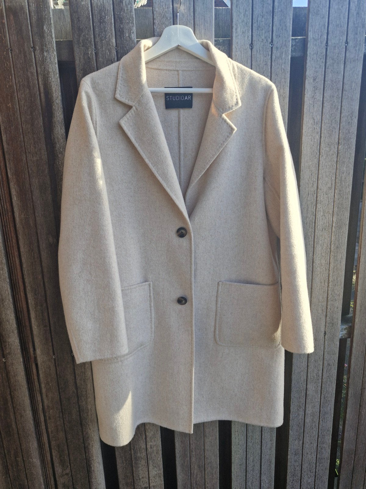 Studio AR wollen jas model Moya - Maat 42, Kleding | Dames, Ophalen of Verzenden