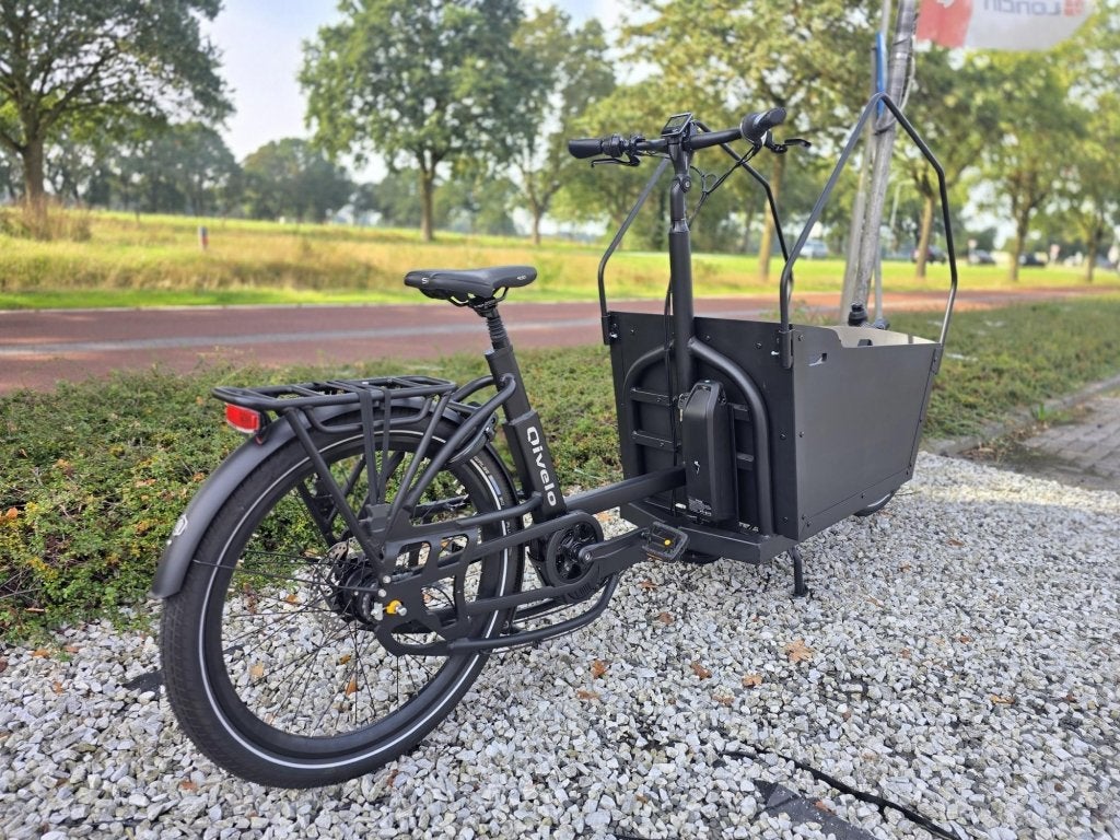 Qivelo Ananda Twowheel Elektrische bakfiets demomodel ZGAN, Fietsoptimaal.nl, Zo goed als nieuw, Info@fietsoptimaal.nl, Fietsoptimaal.nl