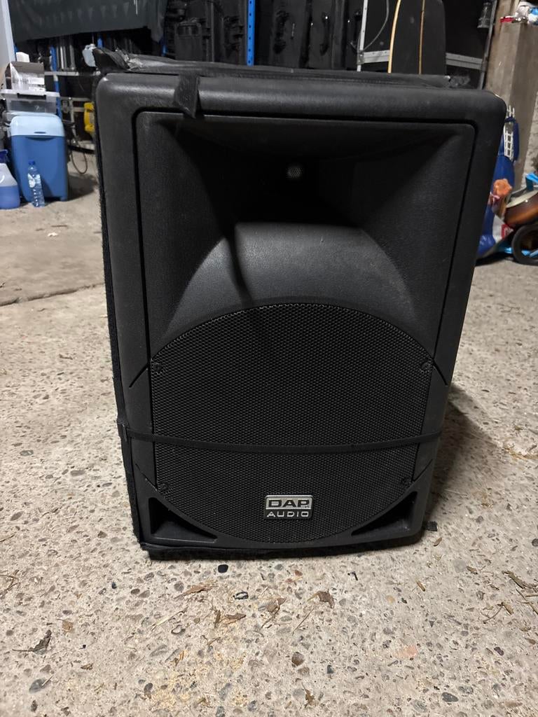 2x DAP Audio PS-112A Actieve Luidspreker met regen hoed pe, Gebruikt, Overige typen, 120 watt of meer, Ophalen