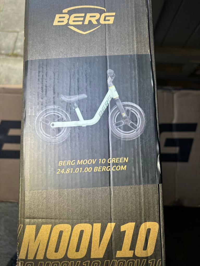 BERG Moov 10 Loopfiets Groen - Nieuw in doos, Fietsen en Brommers, Fietsen | Kinderfietsjes, Ophalen, Nieuw, Minder dan 16 inch