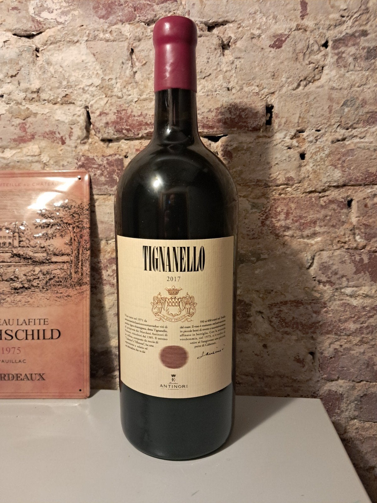Tignanello 2017 Antinori Toscana IGT - 3L Dubbele Magnum, Verzamelen, Wijnen, Nieuw, Rode wijn, Vol, Italië