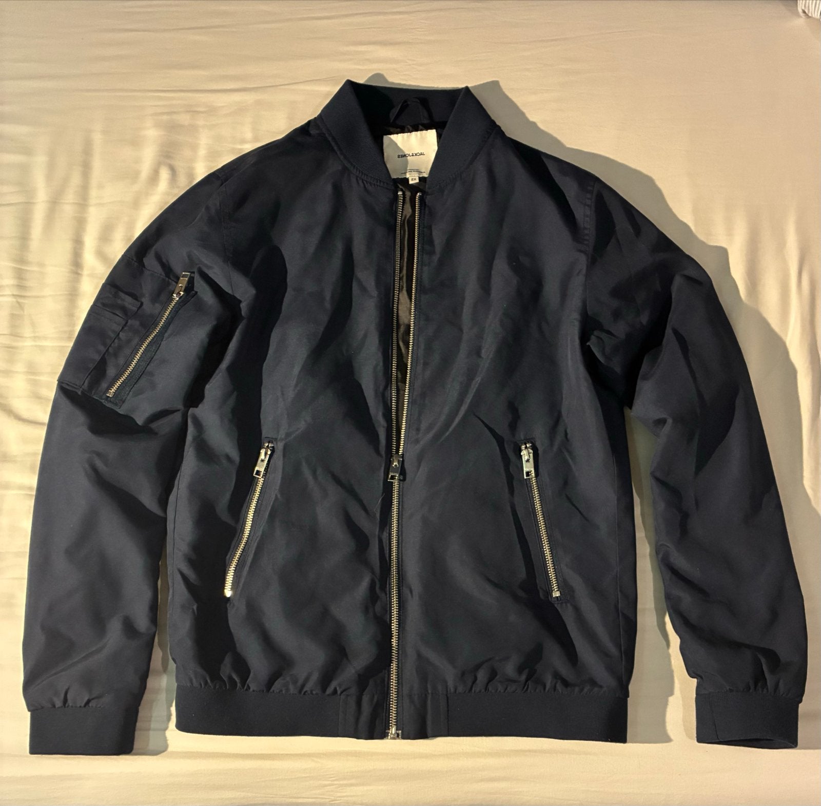 Jack & Jones Bomberjack - Maat XS, Ophalen of Verzenden, Zo goed als nieuw, Maat 46 (S) of kleiner, Blauw