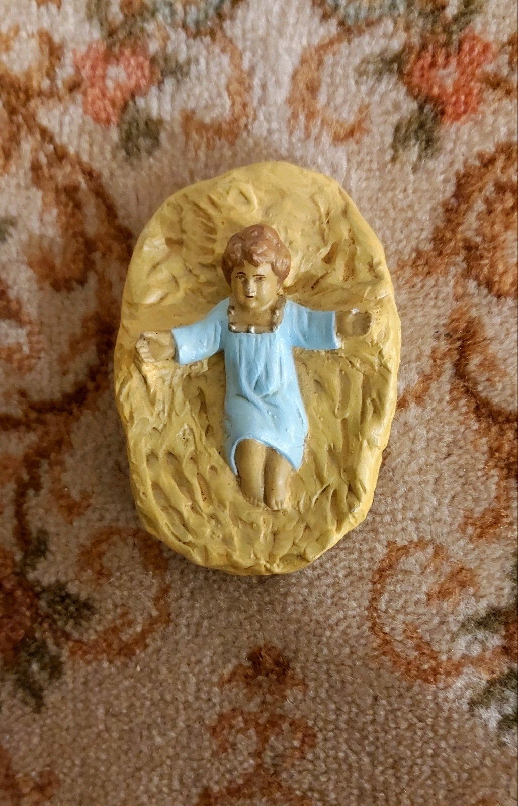 kindje Jezus uit oude gipsen kerstgroep, Ophalen of Verzenden