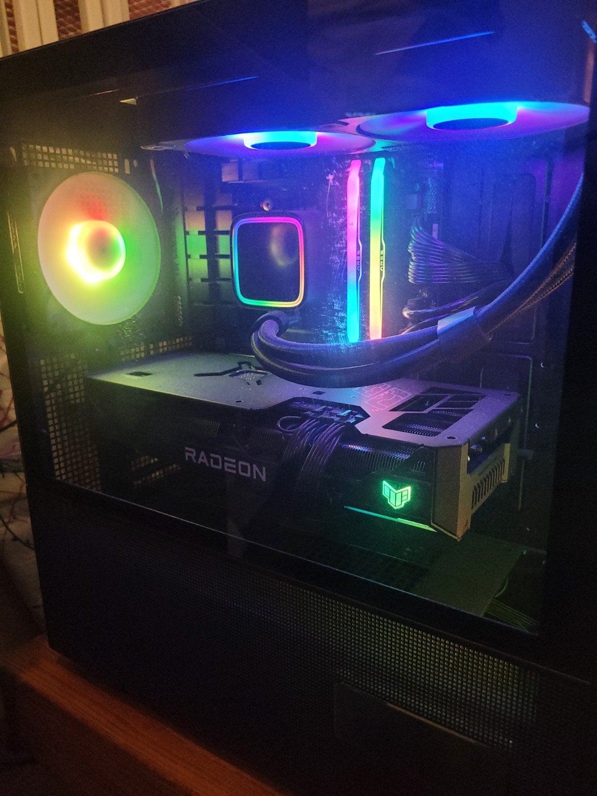 ASUS TUF RADEON RX 7800XT GRAFISCHE KAART, Computers en Software, Videokaarten, Ophalen of Verzenden, Zo goed als nieuw