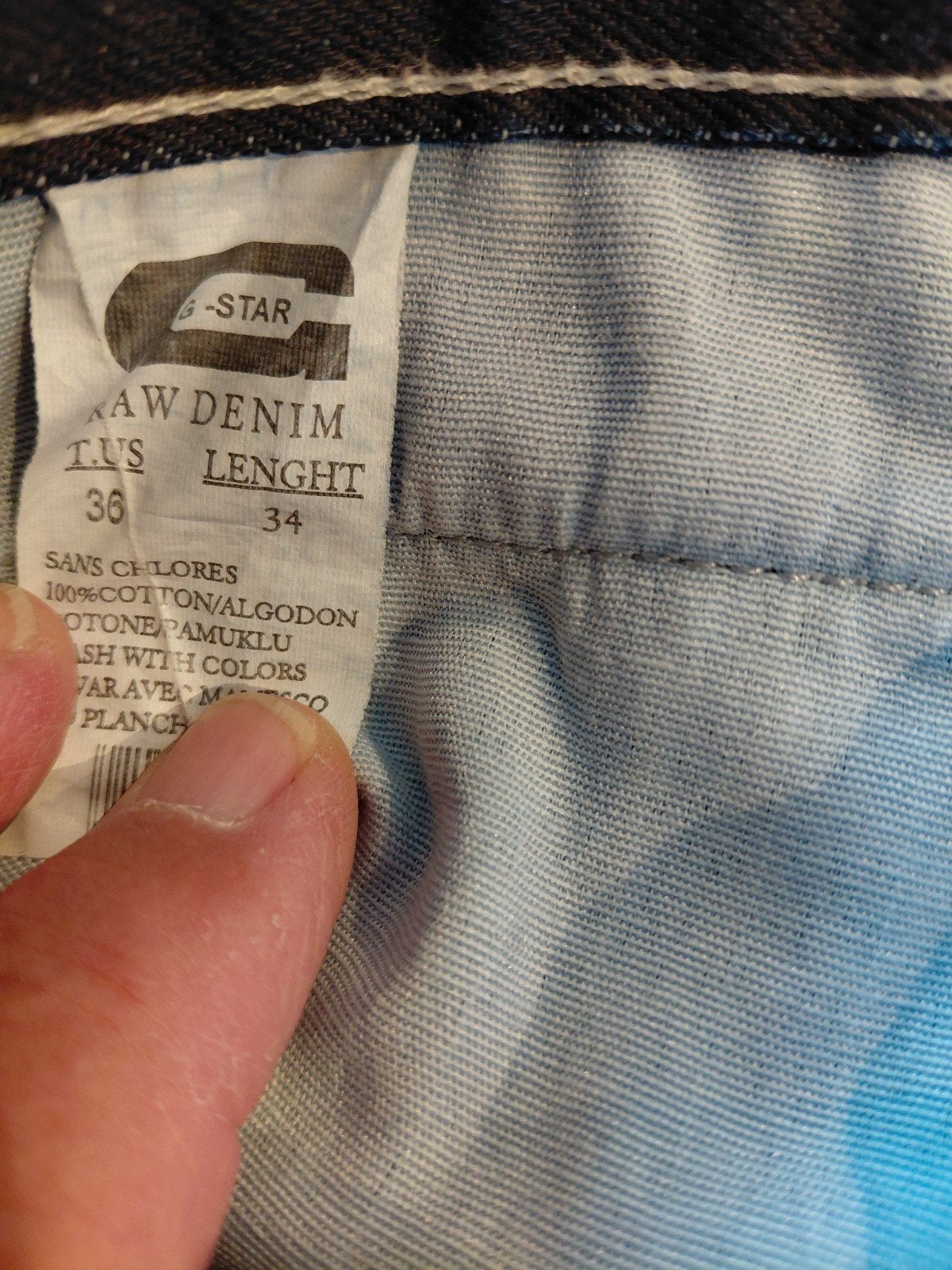 G-Star Raw spijkerbroek - W36 L34, Blauw, Ophalen of Verzenden, Zo goed als nieuw, G-Star Raw