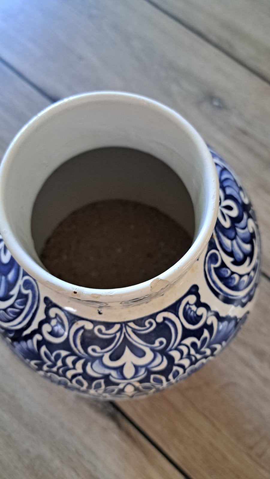 Keramiek  vaas ongeveer 40 cm met deksel, Ophalen of Verzenden