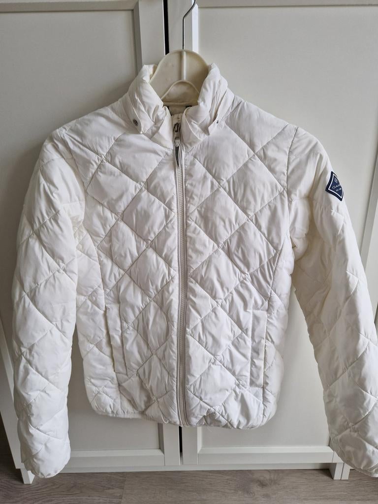 Gant lichtgewatteerde jas voor meisje, maat 158, wit, Gebruikt, Meisje, Ophalen of Verzenden, Gant