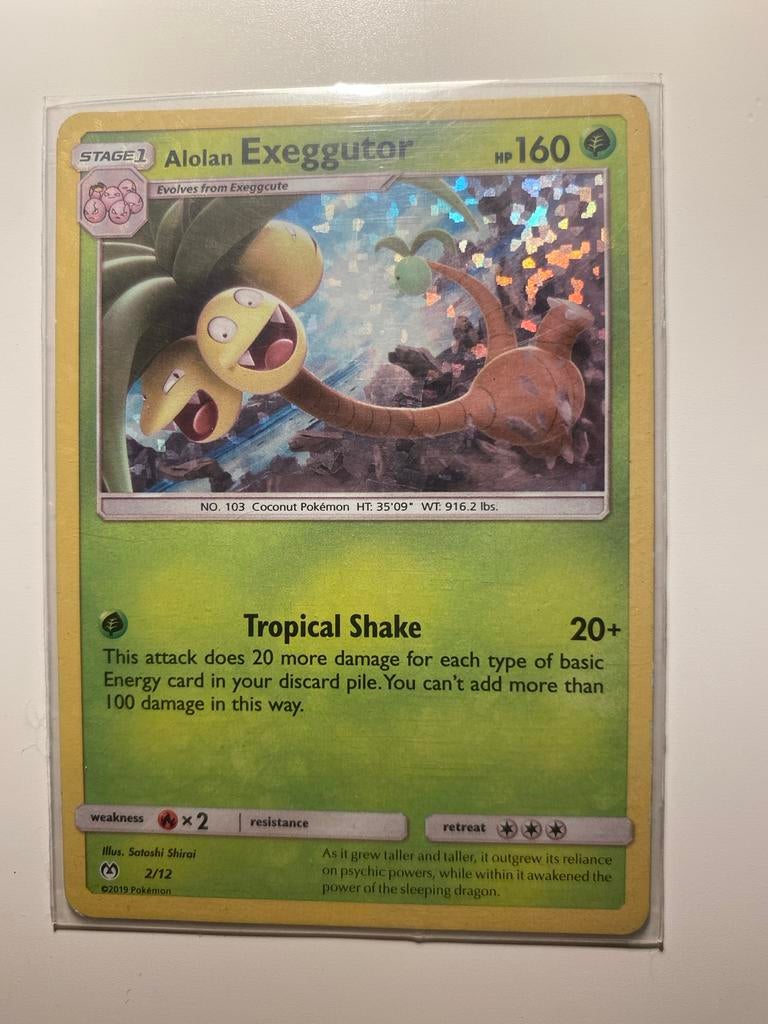 Alolan Exeggutor - Tropical Shake - Pokemonkaart 2/12, Ophalen of Verzenden, Zo goed als nieuw, Losse kaart