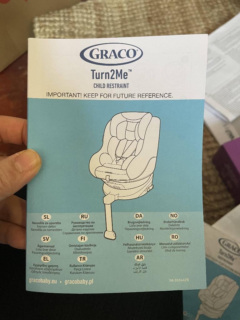 Graco Turn2Me Carseat, Kinderen en Baby's, Autostoeltjes, 0 t/m 18 kg, Ophalen of Verzenden, Zo goed als nieuw, Graco