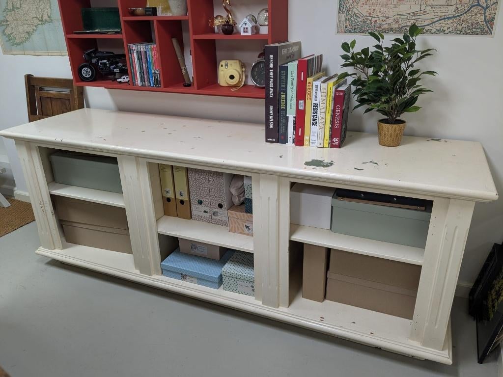 Dressoir, Ophalen, Met plank(en), Gebruikt, 200 cm of meer