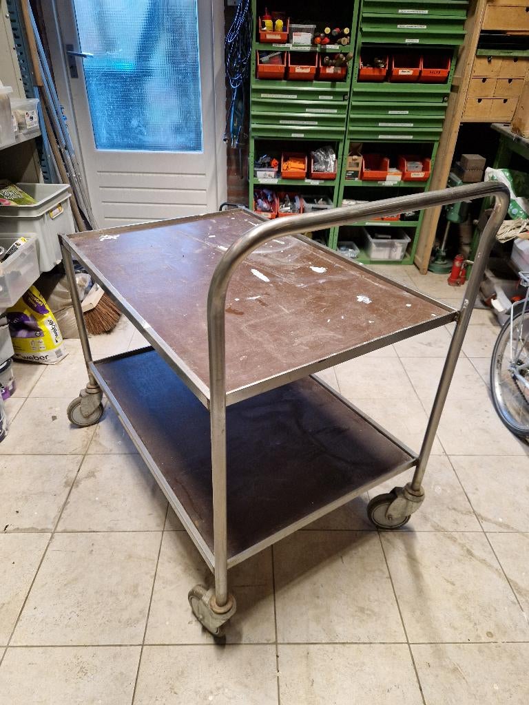 Werkplaats trolley RVS, Ophalen, Gebruikt