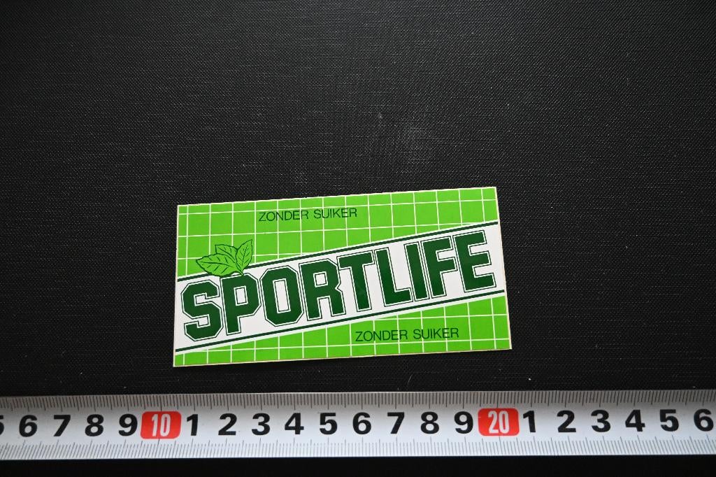 sticker kauwgom SPORTLIFE zonder suiker, Verzamelen, Stickers, Zo goed als nieuw, Ophalen