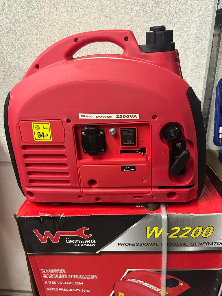 Nieuwe 2200W Draagbare Generator - W-2200, Doe-het-zelf en Verbouw, Aggregaten, Ophalen of Verzenden, Nieuw, Minder dan 5 kVA