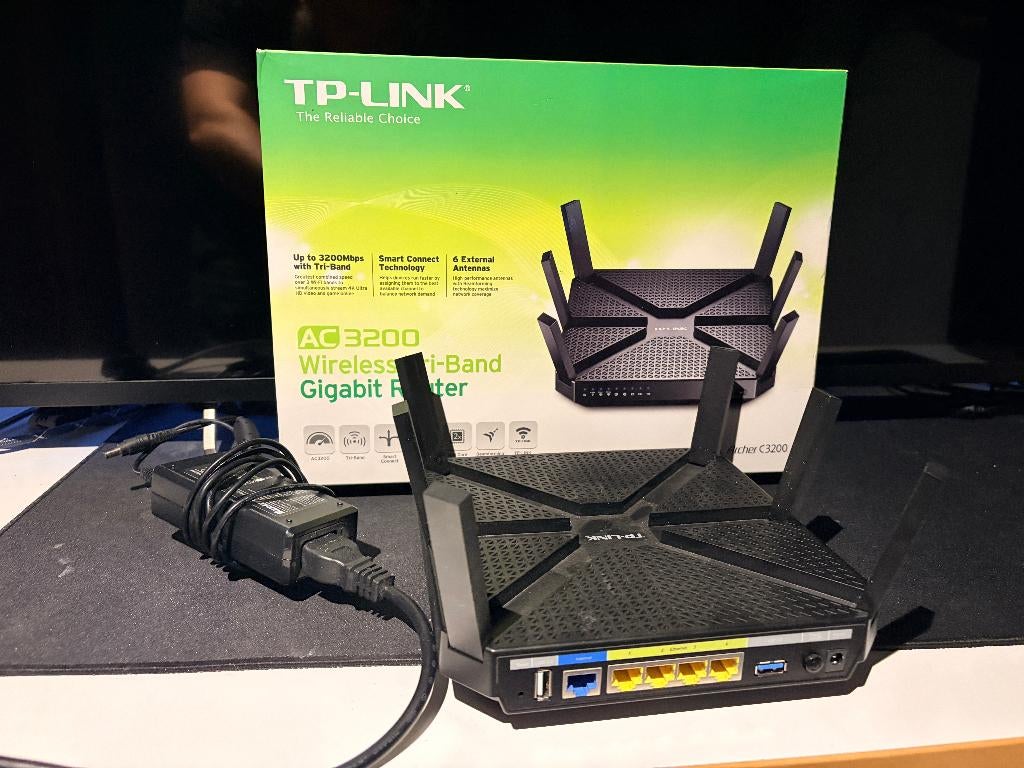 tp link archer 3200, Computers en Software, Routers en Modems, Ophalen of Verzenden, Zo goed als nieuw, Router, TP-Link