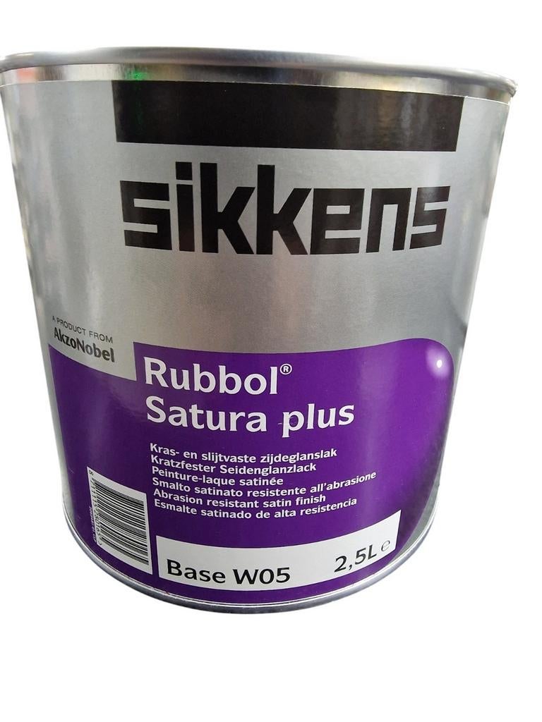 Sikkens rubbol satura plus 2,5 liter, Wit, Ophalen of Verzenden, Zo goed als nieuw, Lak