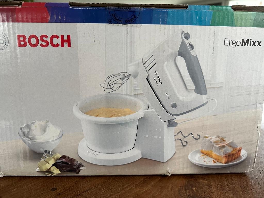 Bosch ErgoMixx - Handmixer  - Incl mengkom, Witgoed en Apparatuur, Keukenmixers, Minder dan 1 liter, Ophalen of Verzenden, Zo goed als nieuw