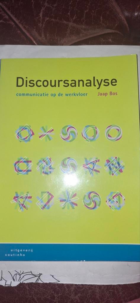 Discourseanalyse - Communicatie op de werkvloer, Boeken, Jaap Bos, Zo goed als nieuw, Alpha, HBO