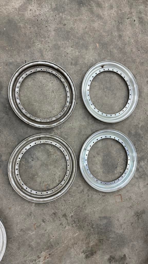 4x 0,5J BBS RS RM randen, Auto diversen, Wieldoppen, Gebruikt, Ophalen of Verzenden