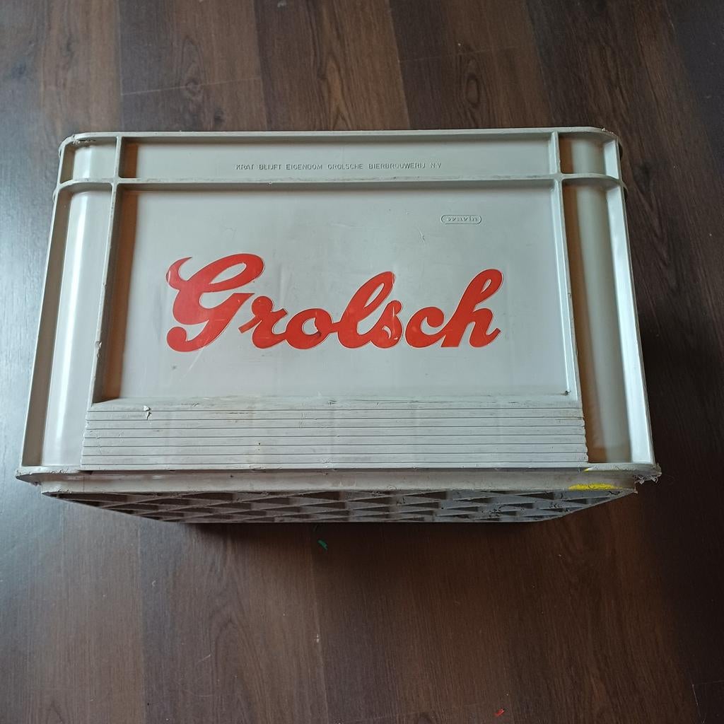 Oude Grolsch Bierkrat, Ophalen of Verzenden, Gebruikt, Verpakking