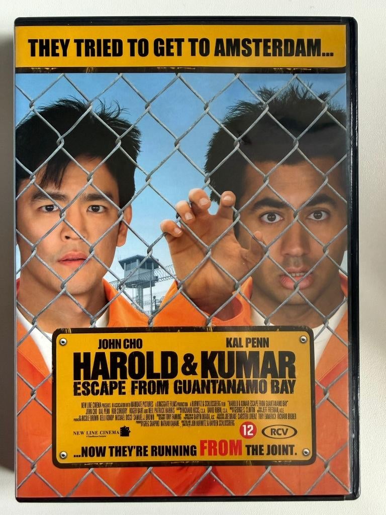 Harold & Kumar Escape From Guantanamo Bay DVD/ ACTIE 5=4, Vanaf 16 jaar, Ophalen of Verzenden, Zo goed als nieuw, Actiekomedie