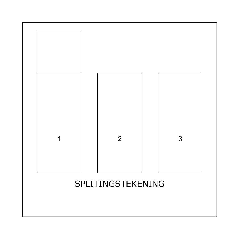 splitsingstekening verbouwen bouwtekening, Verzenden, Nieuw