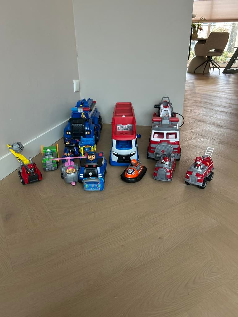 Paw Patrol Auto's - bestuurbaar complete set, Ophalen, Gebruikt, Jongen of Meisje
