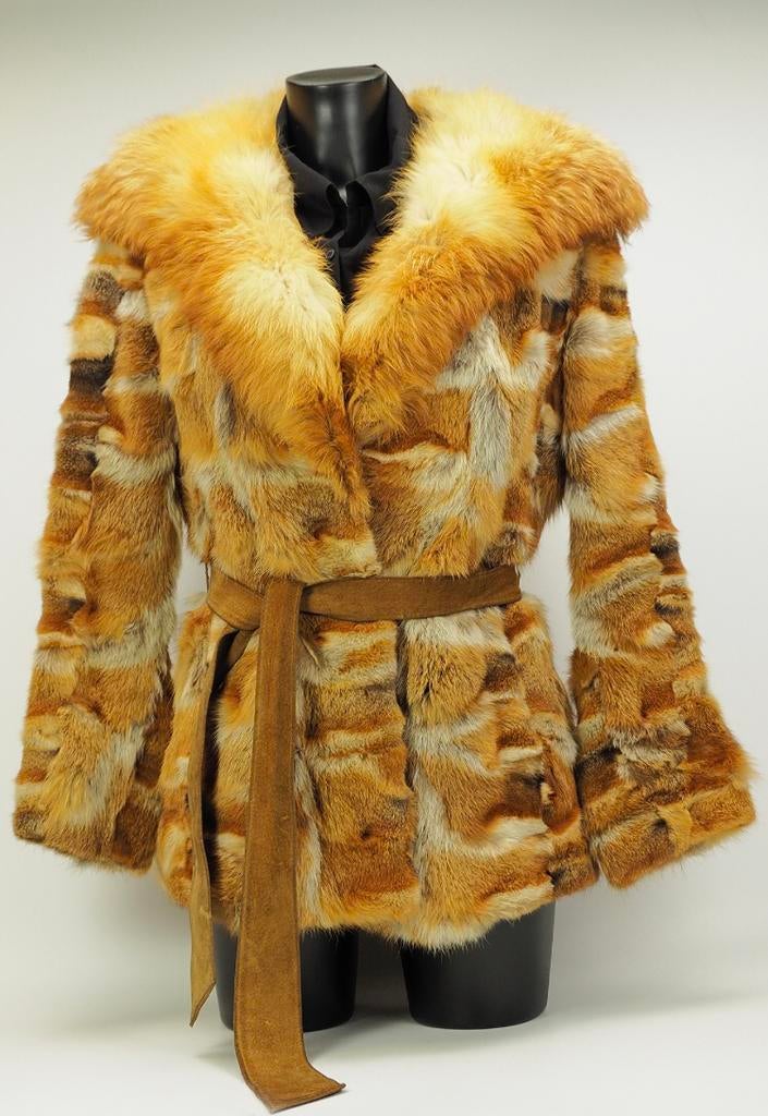 Bontjas vossenbont maat 36, Kleding | Dames, Jassen | Winter, Ophalen of Verzenden, Zo goed als nieuw, Maat 36 (S), Bruin