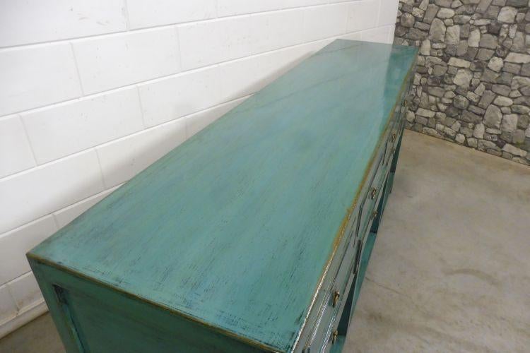 Foto 9 van Chinese Kast Side Table Kommode Turquoise