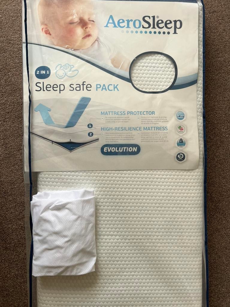 Airo sleep matras 120 x 60, Jongetje of Meisje, Wit, Overige typen, Ophalen of Verzenden