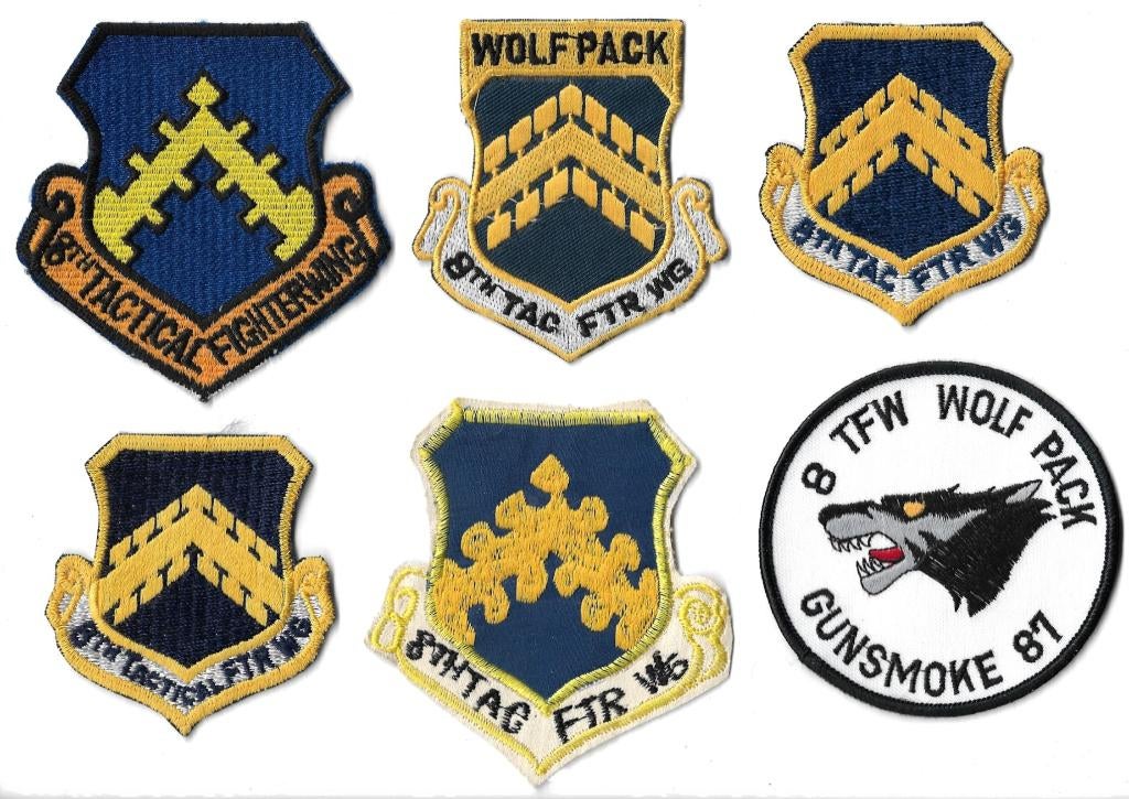 USAF Fighter Wing patches - lot 2, Verzenden, Luchtmacht, Amerika, Embleem of Badge