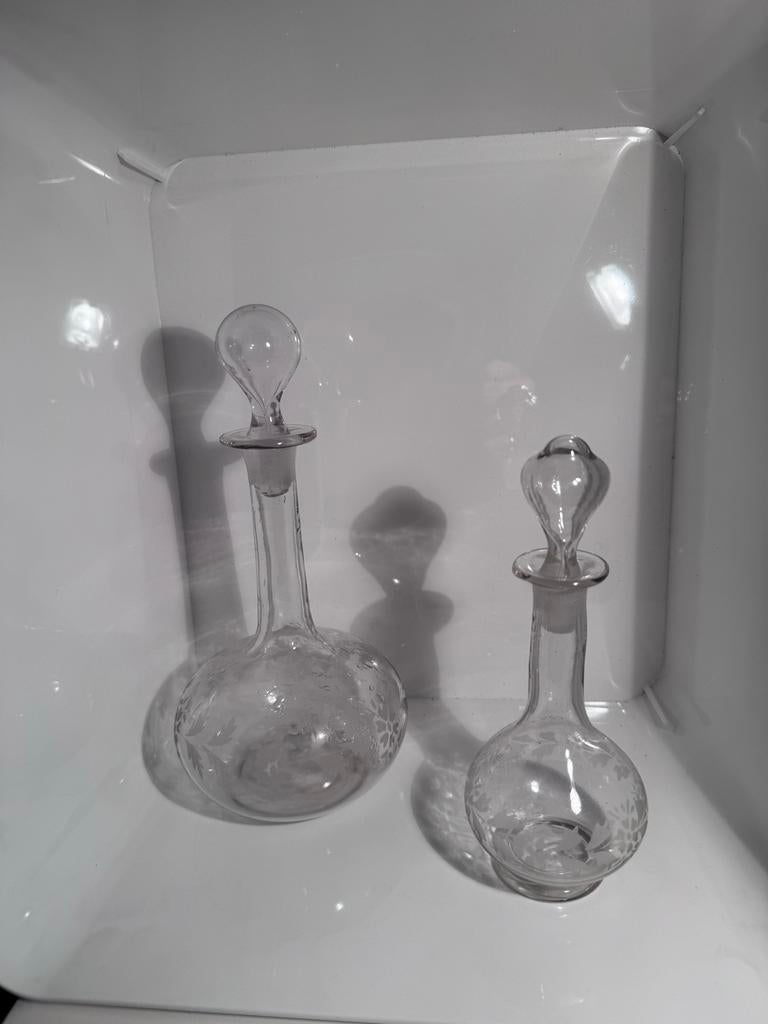 Victoriaanse Globe Karaffen Set, Antiek en Kunst, Ophalen of Verzenden