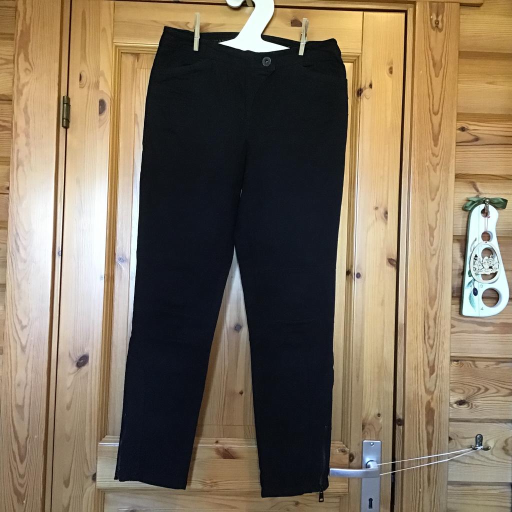 Broek lang zwart cecil victoria 29 met rits in pijp, Ophalen of Verzenden, Zo goed als nieuw, Zwart, Lang