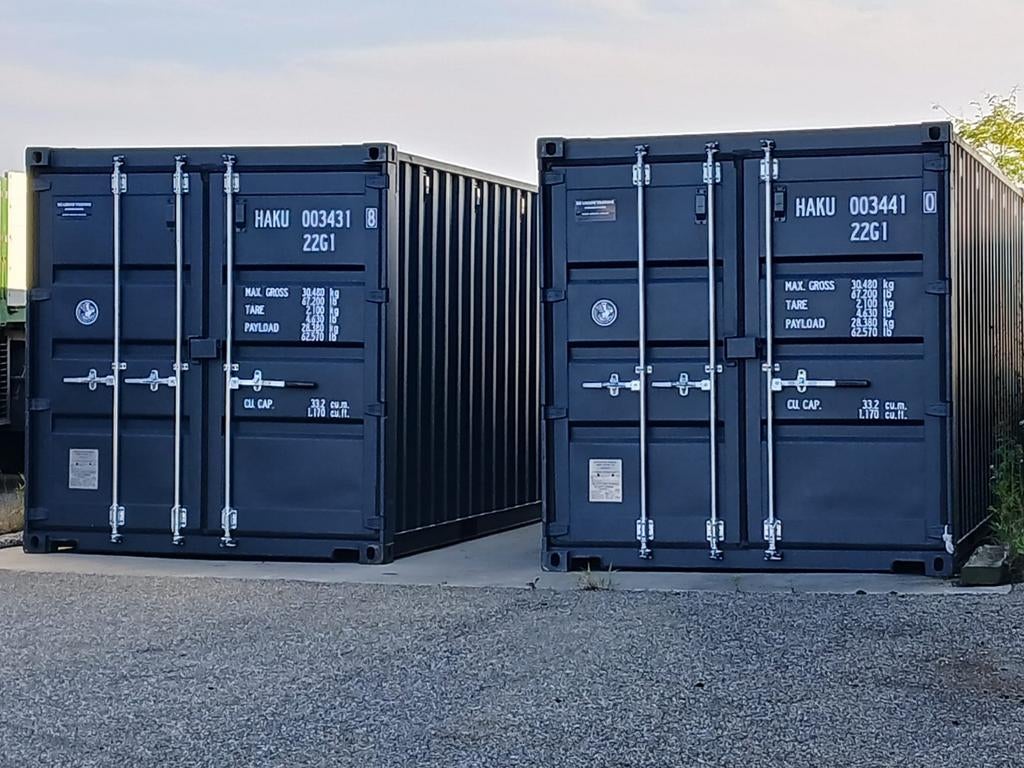 zeecontainers nieuw antraciet ral7016 20ft container 6 meter, Ophalen of Verzenden