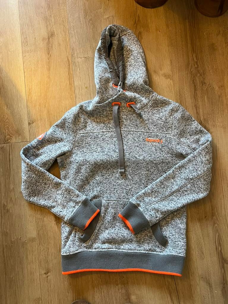 Sweater hoodie Superdry S, Ophalen of Verzenden, Zo goed als nieuw, Maat 36 (S), Grijs