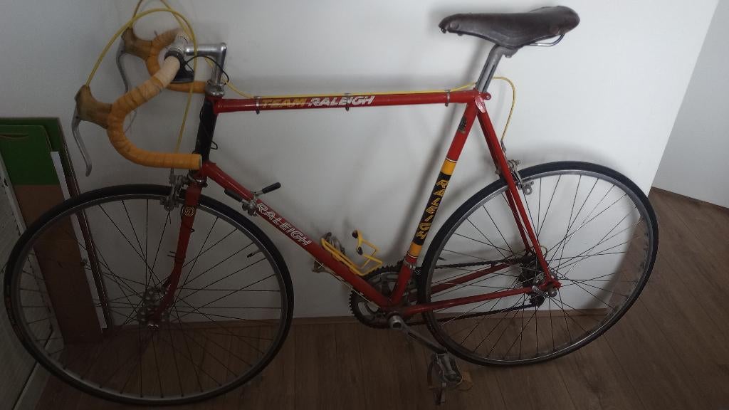 Vintage Team Raleigh racefiets, Fietsen en Brommers, Gebruikt, 61 tot 65 cm, Ophalen, Overige merken
