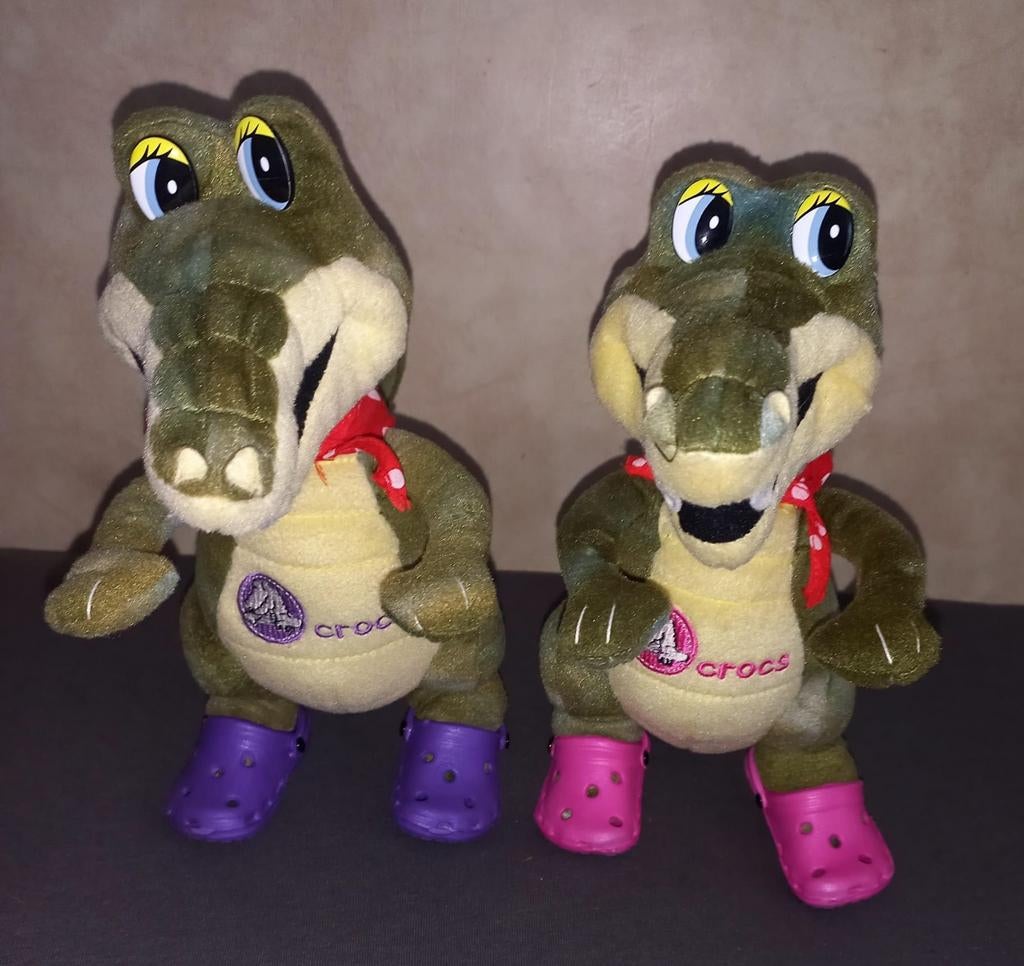 2 Echte Crocs Merk Krokodillen Knuffels met MiniCrocs uniek!, Kinderen en Baby's, Ophalen of Verzenden, Zo goed als nieuw, Overige typen